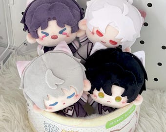 Love and Deepspace Chibi Nui Plush Toy Zayne Rafayel Sylus Aster