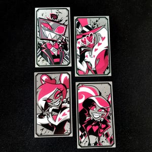 PRE-ORDER Vees Set Metal Cards Hazbin Fanart