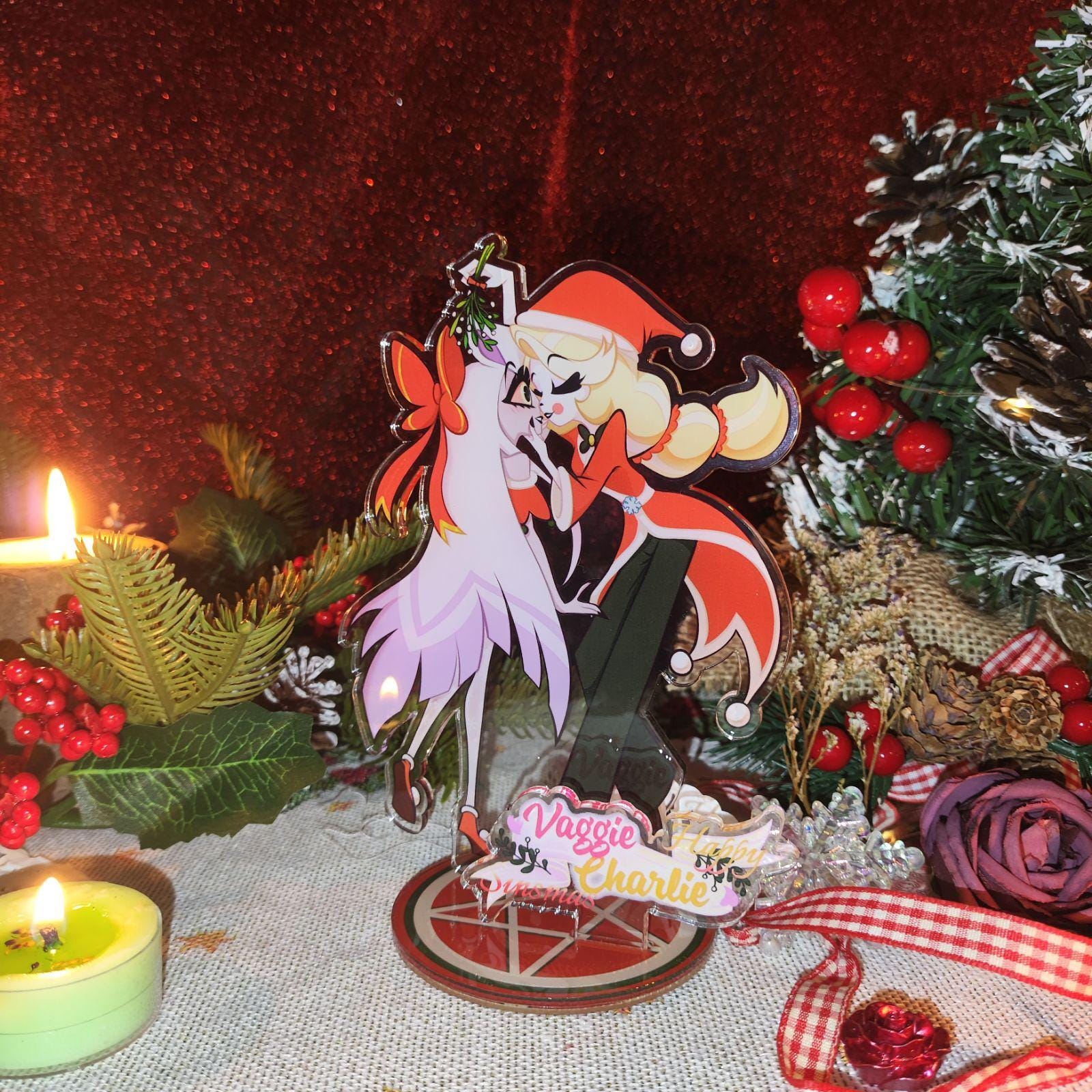 PRE-ORDER Happy Sinsmas Acrylic Standee Hazbin Hotel Fanart - Etsy