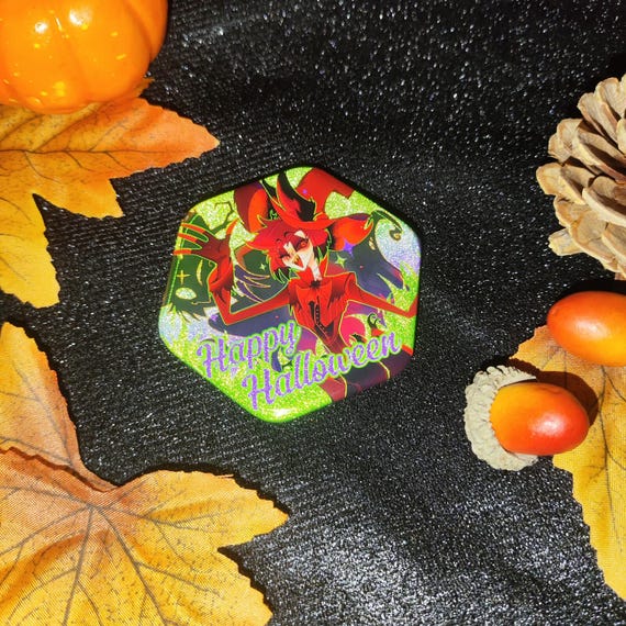 Halloween Series Hazbin Hotel Fanart Badges Keychains and Mouse