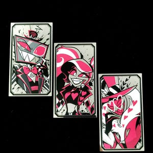 Série de cartes en métal Hazbin Hazbin Fanart