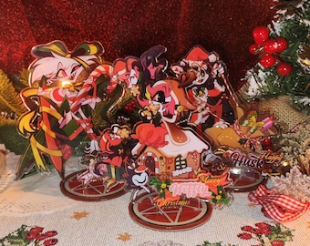 PRE-ORDEN Happy Sinsmas Standee acrílico Hazbin Hotel Fanart