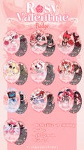 PRE-ORDER Rosy Valentine Badge Hazbin hotel Fanart product logo