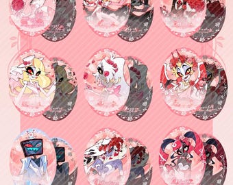 Be Mine Charlastor Hazbin Hotel バレンタインピン 再入荷 - Etsy 日本
