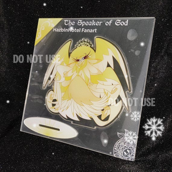 PRE-ORDER the Speaker of God Acrylic Standee and Keychain Hazbin