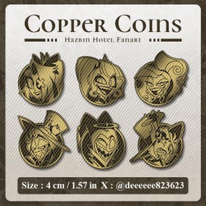 在庫あり　新作銅貨ピン　ハズビンホテル ファンアート