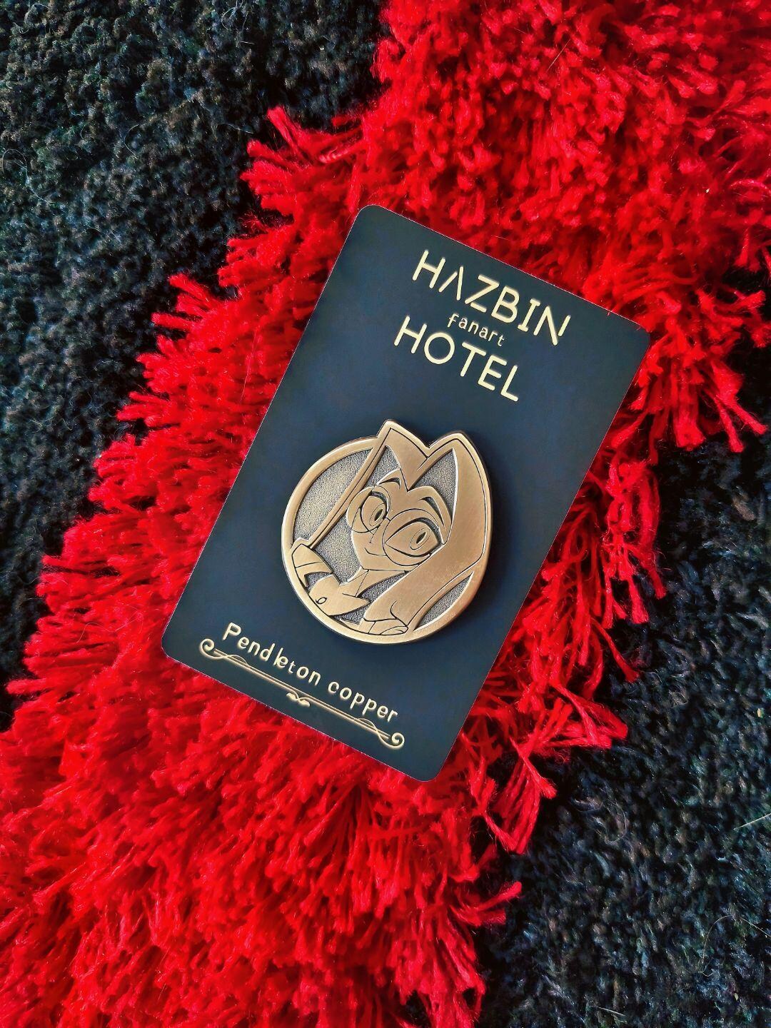 Sir Pentious Pendleton Copper Coin Pin Hazbin Hotel Fanart - Etsy