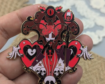 Hazbin Hotel Alastor Valentines Pin ( INSTOCK ) - Etsy