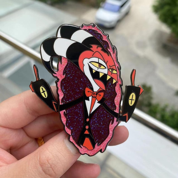 IN-STOCK Blitzo Helluva Boss Enamel Pin With Movable Arms - Etsy