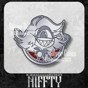 IN-STOCK Silver Coin Pin Hazbin Hotel Fanart Niffty