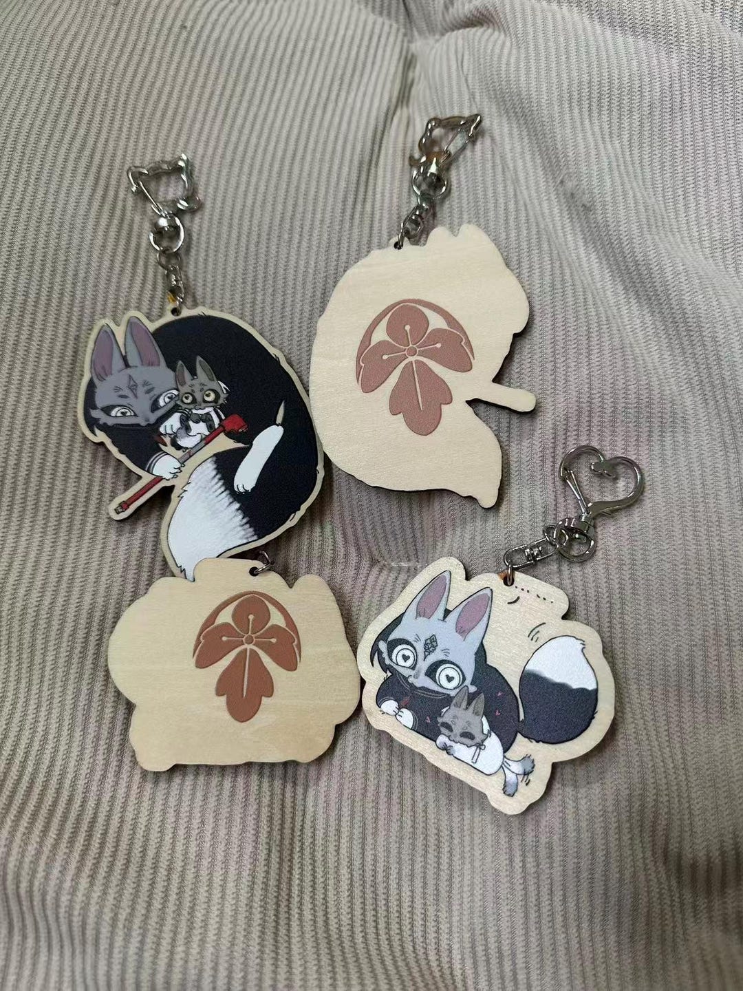Silent Hill F Shichibi and Hinako Fox Wooden Keychain FANART - Etsy