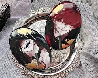 RESERVA Insignias y figuras de Mr.Crawling Mr.Scarletella Fanart de Homicipher