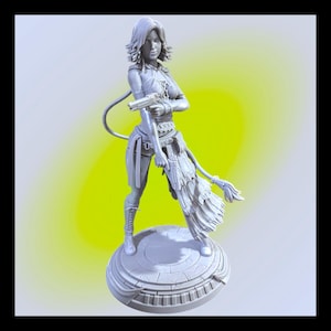 Yuna Final Fantasy Fan Art Figurine Multiple Sizes and Materials