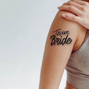 Custom Temporary Tattoos, EVJF Tattoos, Celebration tattoo, Bridal party , Fake Temporary Tattoos, Team bride, Wedding, Temporary tattoo,