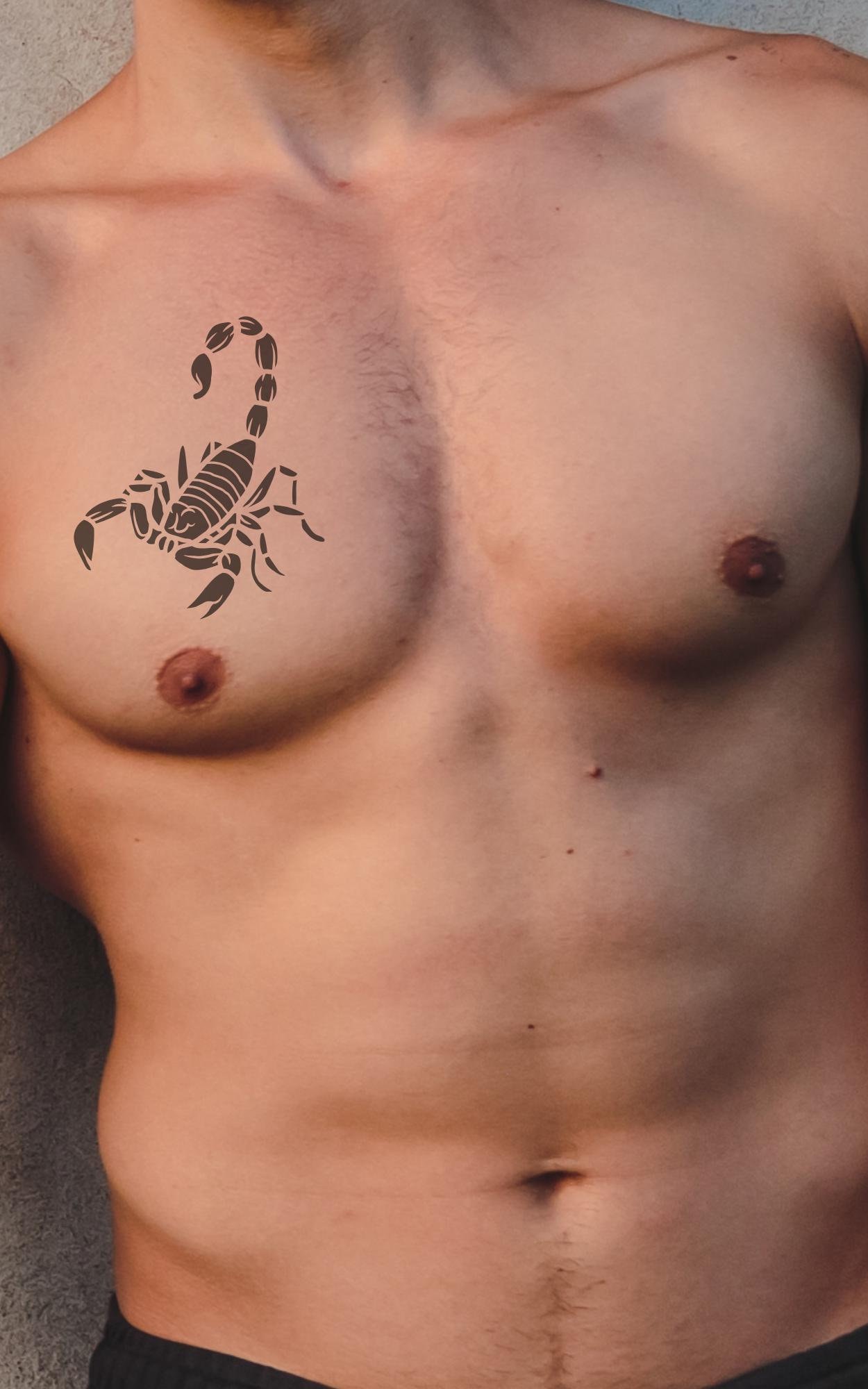 Fierce Scorpion Temporary Tattoo – Bold & Striking Design ...