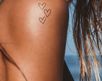 Individuelle Tattoos, Minimalistische Tattoos, Personalisierte Tattoos, Text Tattoos, Herz temporäre Tattoos, Tattoos Design