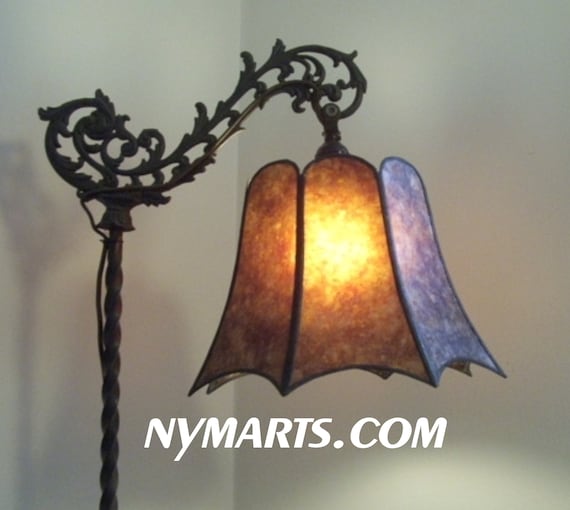 Antique Lamp Shade Replacement Scalloped Fitter Bridge Lamp Shade