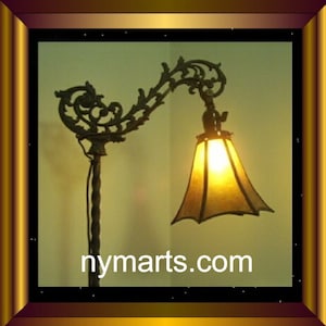 Antique Bridge Lamp Shade Replacements Tulip Fitters in the Mica of Your Choice by NYM Arts