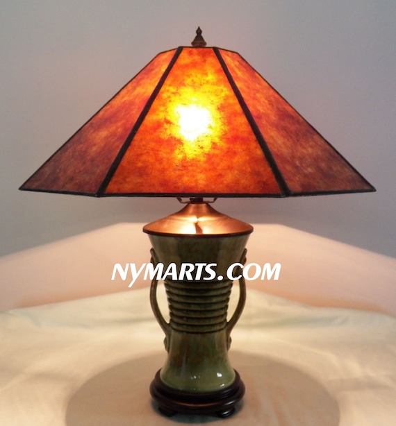 Mica shade table lamp deals