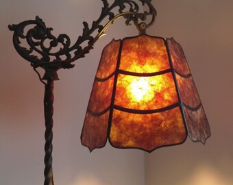 工芸品 Amberina Red amber Lamp Shade 工芸品 Amberina Red amber Lamp Shade Vintage Red Orange