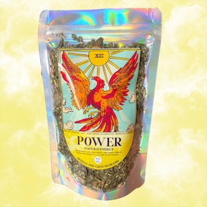 POWER PRE-GROUND Herbal Blend / Focus boosting Organic Herbal Blend / Blended Herbs / Vegan / 100% Organic / Pre-Ground Herbal mix