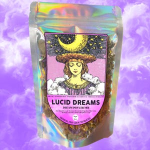 Lucid Dreams PRE-GROUND Herbal Blend / Dream Catalyst Organic Herbal Blend / Blended Herbs / Vegan / 100% Organic / Pre-Ground Mix