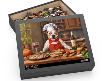 Pitt Bull Pizza Chef Jigsaw Puzzle