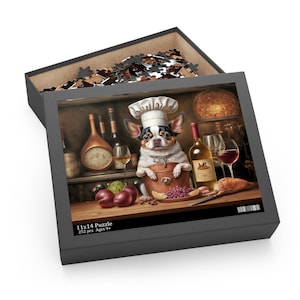 Chihuahua Dog Chef Jigsaw Puzzle
