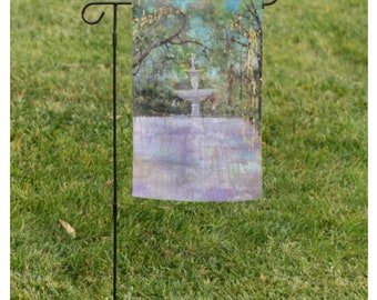 Savannah Forsyth Fountain, Magic, Love.. Garden Flag