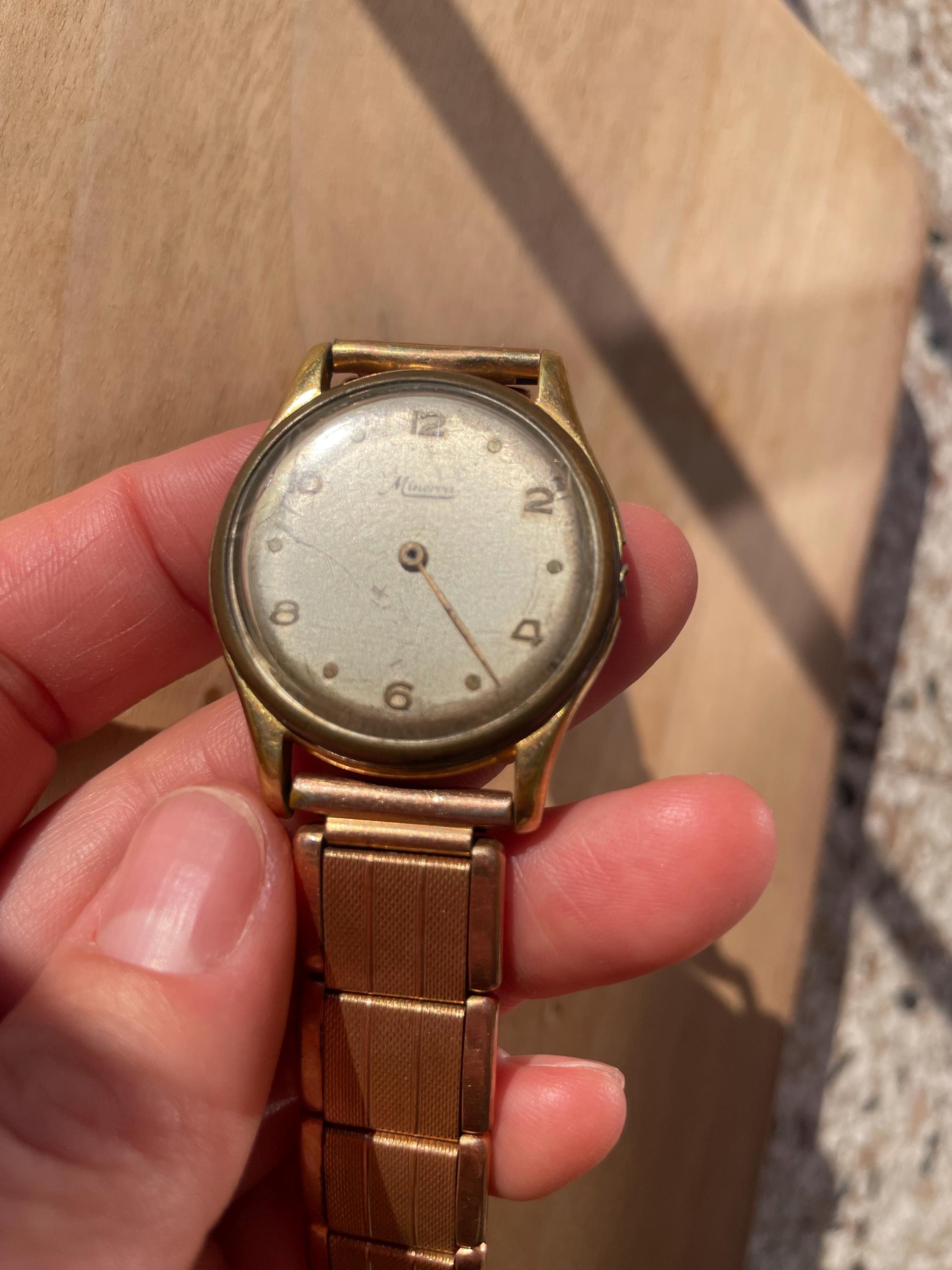 Montre Suisse Homme 1950 • PERFEX (SAVOY) • Mouvement A. Schild 1351N • 17 Rubis • Vintage