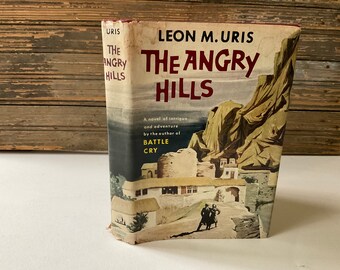 The Angry Hills - Leon M Uris - 1955 Vintage Book