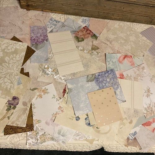 Wallpaper Scraps Craft Pack 30 Mixed Pieces Mixed Grab Bag Etsy