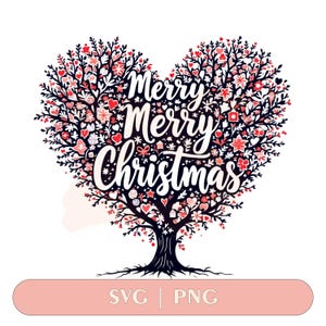 Merry Christmas Tree SVG: Christian Shirt Design (Digital Download)