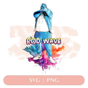 Rod Wave Nostalgia PNG File, Rapper Rod Wave Tour Design, Rod Wave Png Design, Rod Wave Nostalgia 2025 Rap Music Png