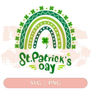 Shamrock SVG: St Patrick&#39;s Day Clover Design (PNG Files)