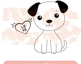 Cartoon Dog png cut file puppy doggy png. Includes cartoon dog png cut files for Cricut png,  also included.