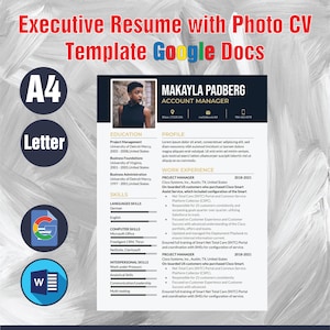 Professional Resume Template: Cover Letter, CV Template (Google Docs, Word, Pages)