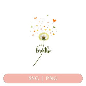 Just Breathe Sticker: Calming Clear Mind Vinyl Decal