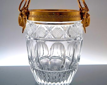 Vintage decorated ice bucket