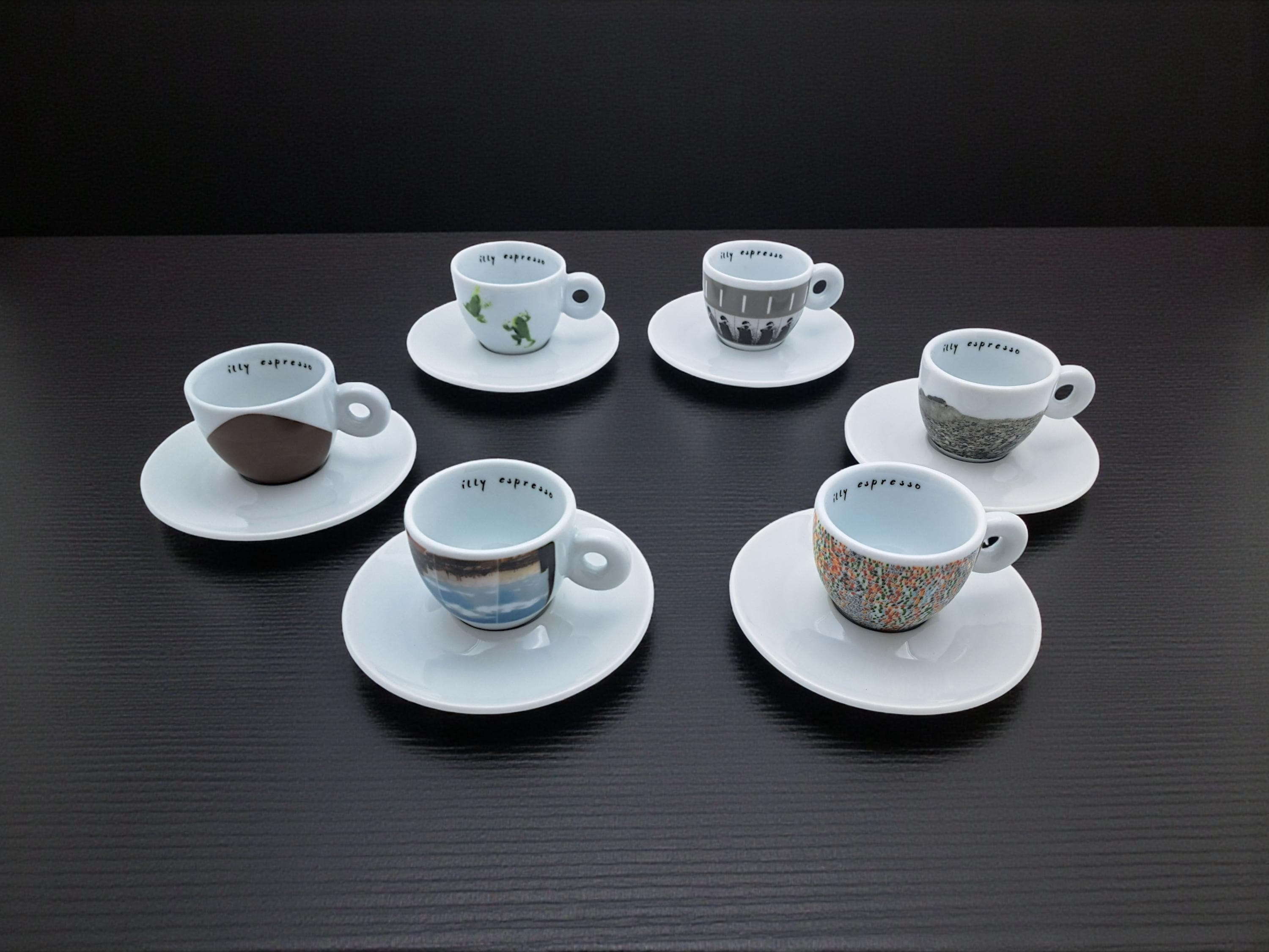 Set of 6 Coffee Cups, Illy Art Collection, 2001 Moma PS1 - Etsy