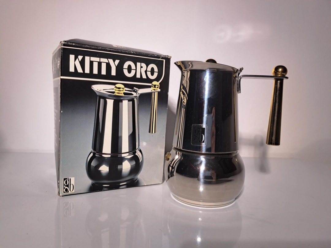 Cafetière Expresso Italienne Kitty Oro Design GB Guido Bergna