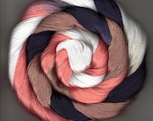Cotton Crochet Thread Hand Dyed Size 10 black peach tan white Jokin