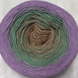 GT 3-stranded gradient tied cotton 100g light fingering Thalia image 1