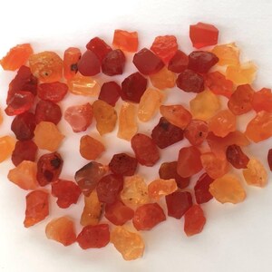 Fire Opal rough, raw lot.