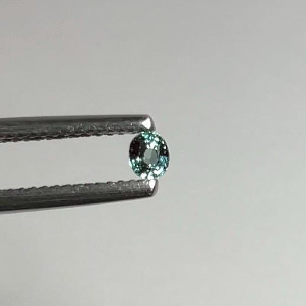 Genuine faceted Alexandrite, India, 0.18 ct.