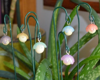 Iridescent Lily Flower 3 Fairy Lights  Miniature  Fairy Garden  Lily of The Valley  Fairy Lantern ~ Set of 3