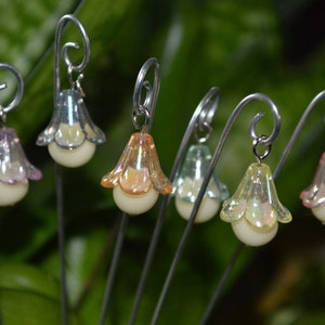 Iridescent Flower Fairy &#39;Lights&#39; Set Of 3 or 6  Miniature Fairy Garden Lights