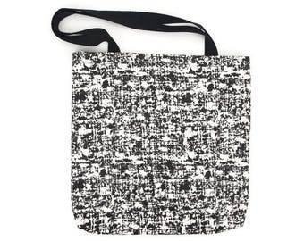 Black and White Graphic Tote