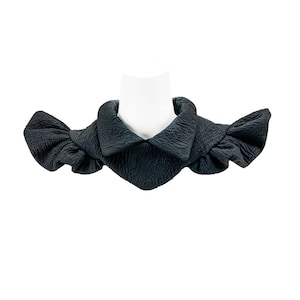 Black Neck Collar Fashion Collar Statement Collar Unique Collar Avant Garde Neck Collar Detachable Collar Dickey