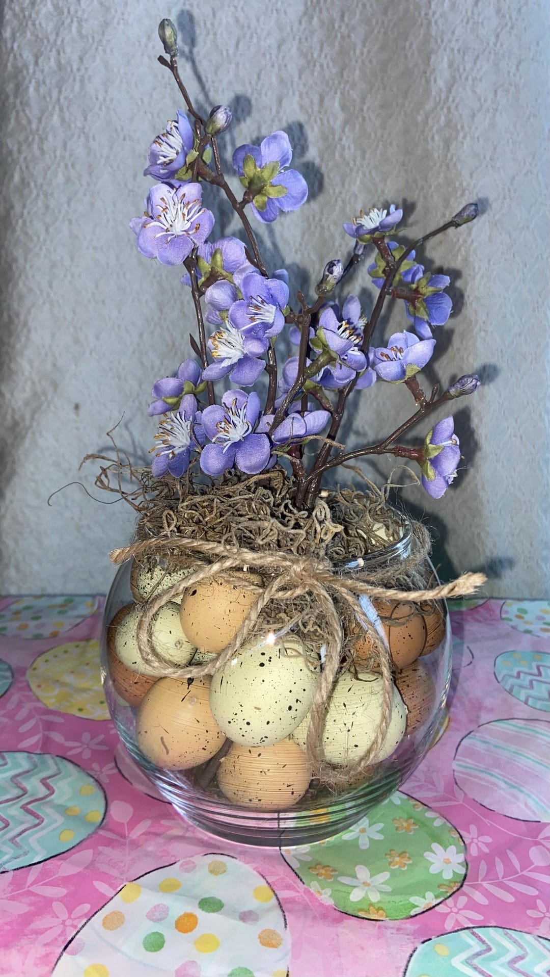 Easter Eggs Vase With Flowers - Etsy